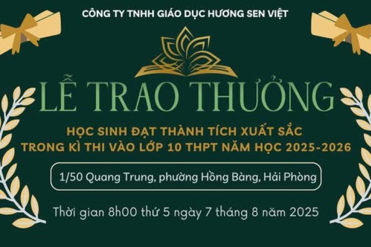 THƯ MỜI THAM DỰ CHƯƠNG TRÌNH VINH DANH THỦ KHOA, Á KHOA, VÀ HỌC SINH ĐẠT THÀNH TÍCH CAO